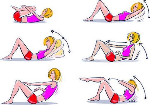 a set of exercises to lose weight