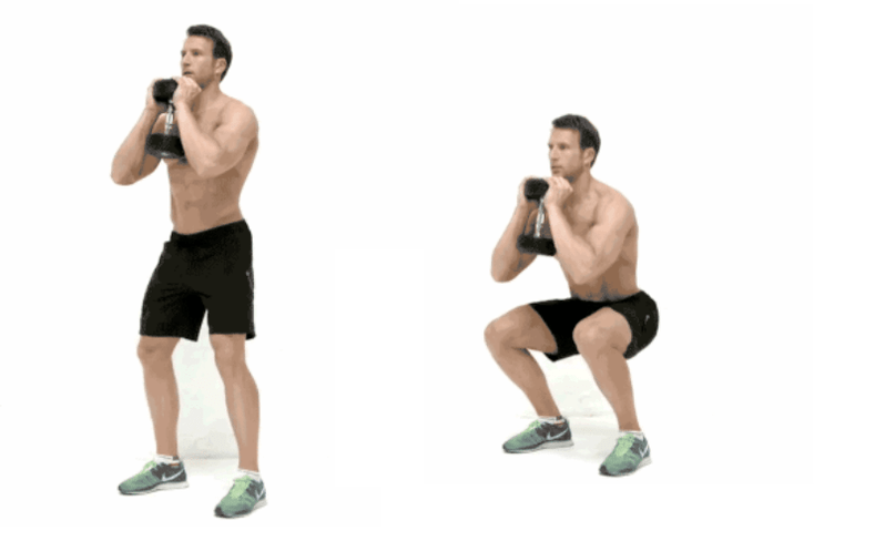 Squats with dumbbells will help lose weight and train leg muscles